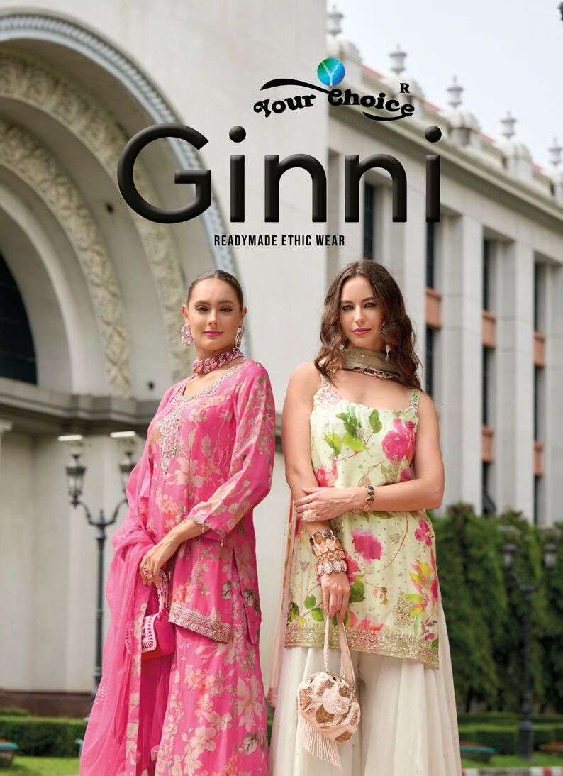 GINNI BY YOUR CHOICE 1001 TO 1004 SERIES HEAVY CHINON PREMIUM DRESSES