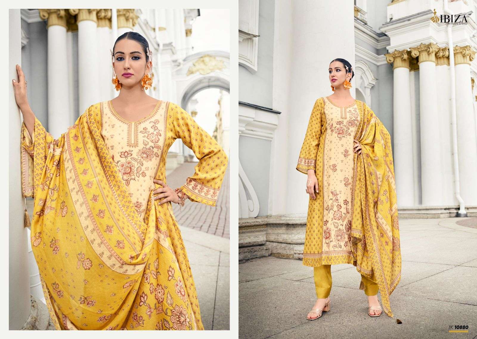 IZNIK VOL-04 BY IBIZA PURE BAMBARG MUSLIN DIGITAL PRINT DRESSES