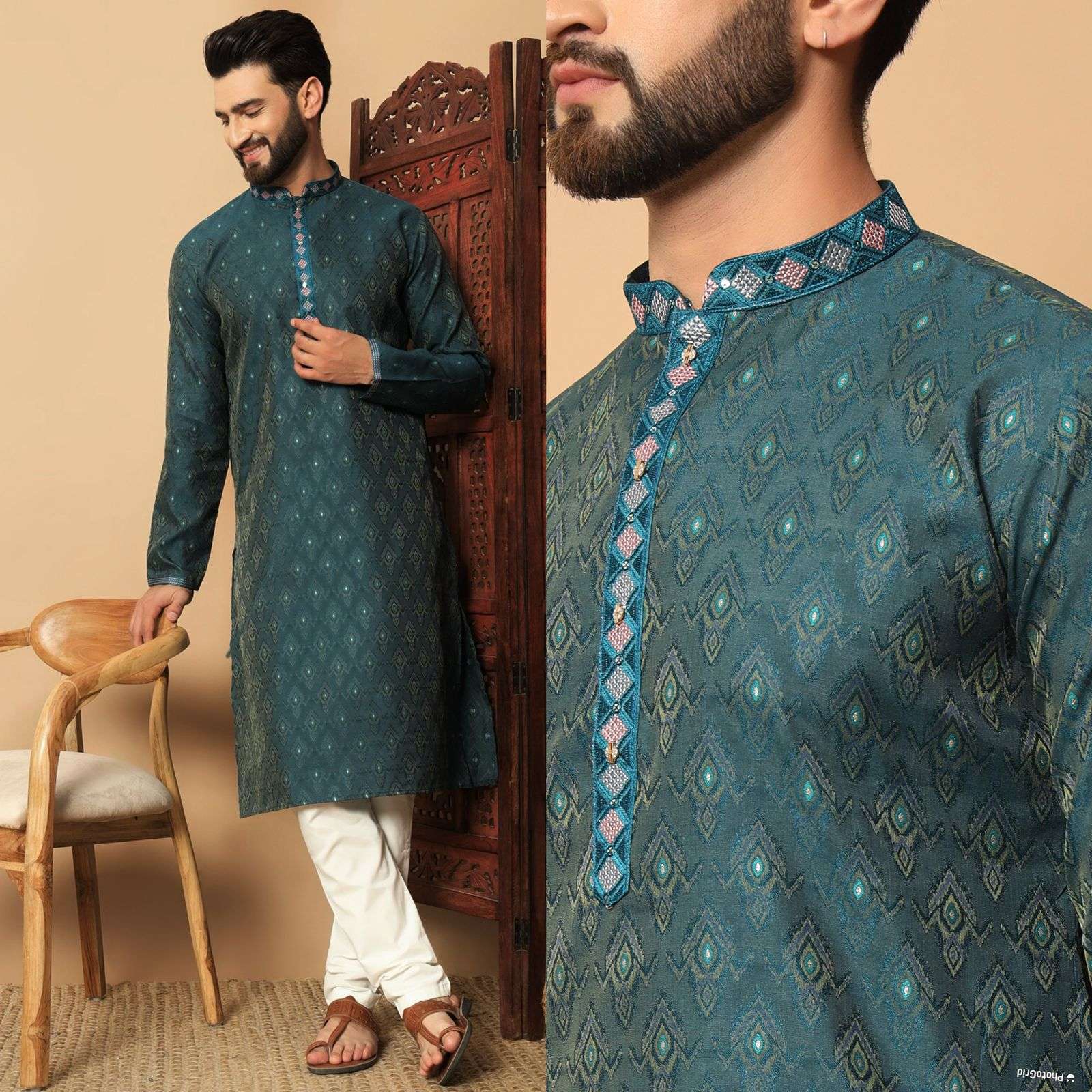 OUTLUK VOL-131 BY OUTLUK 131001 TO 131003 SERIES MENS KURTAS WITH PAJAMA