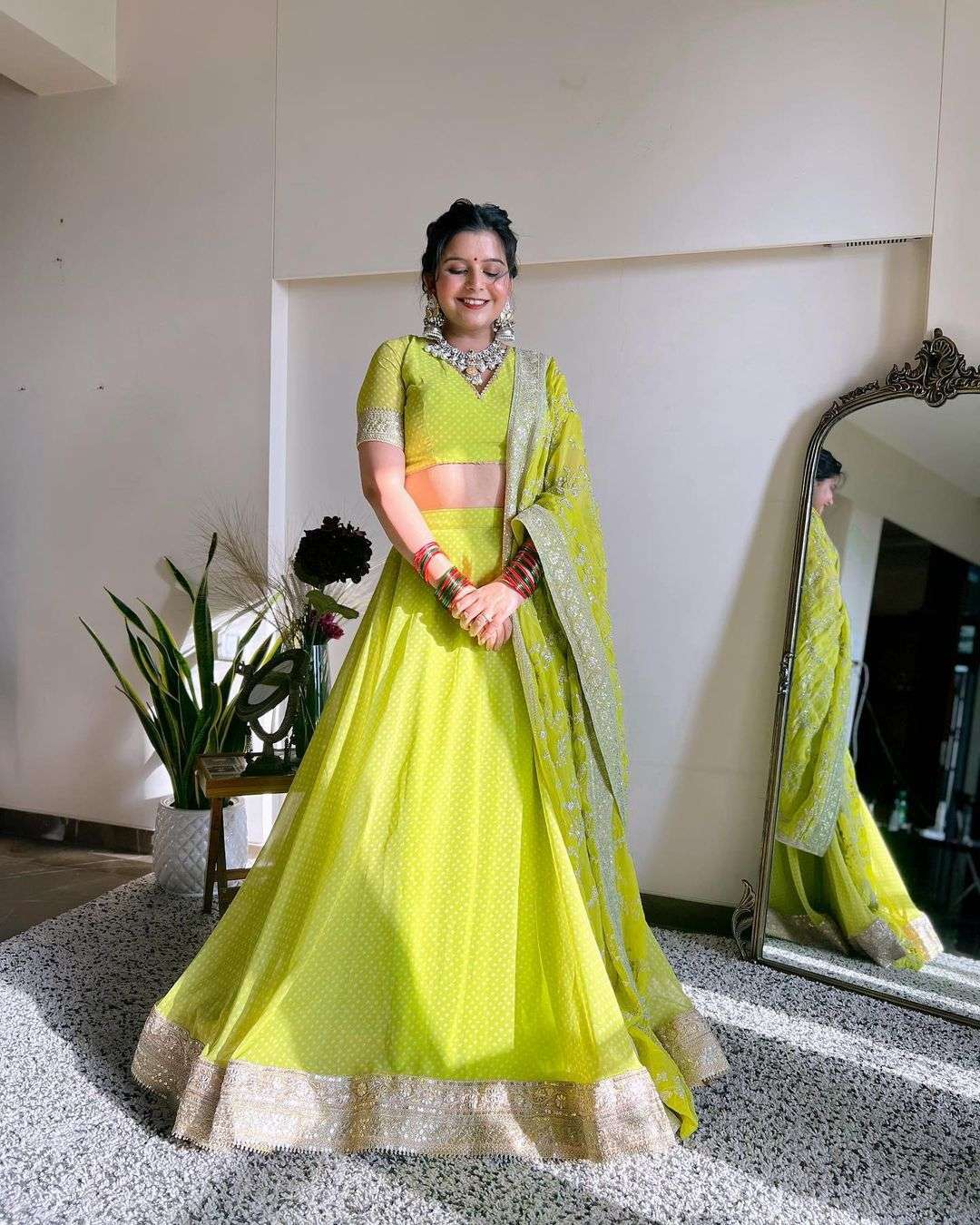 QRC-285 COLOR BY ASLIWHOLESALE DESIGNER FANCY FAUX GEORGETTE LEHENGAS