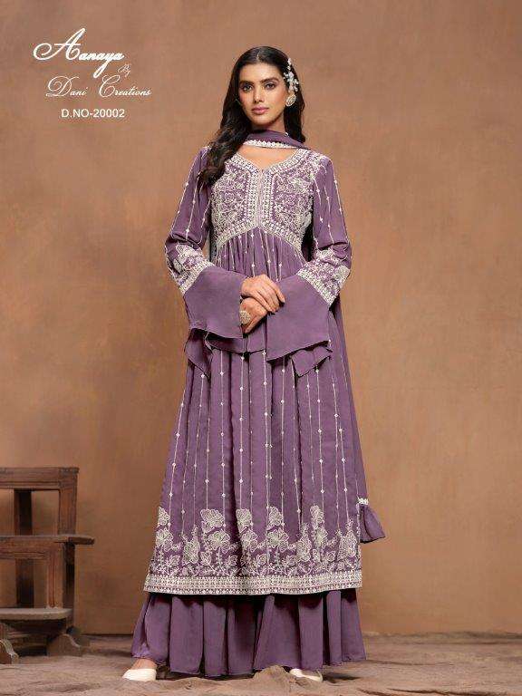 AANAYA VOL-200 BY TWISHA 20001 TO 20004 SERIES DESINGER GEORGETTE EMBROIDERY DRESSES