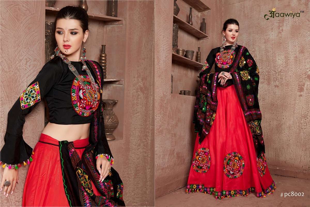 AAWIYA 8002 COLOURS BY AAWIYA 8002-A TO 8002-F SERIES HEAVY SILK WORK LEHENGAS