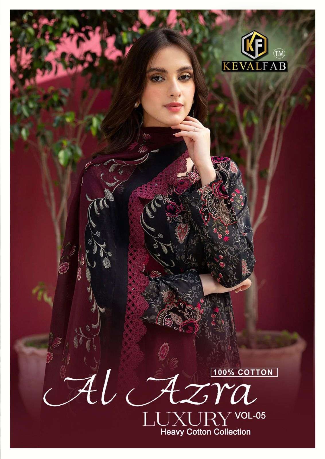 AL AZARA VOL-5 BY KEVAL FAB 5001 TO 5006 SERIES HEAVY COTTON PRINT DRESSES