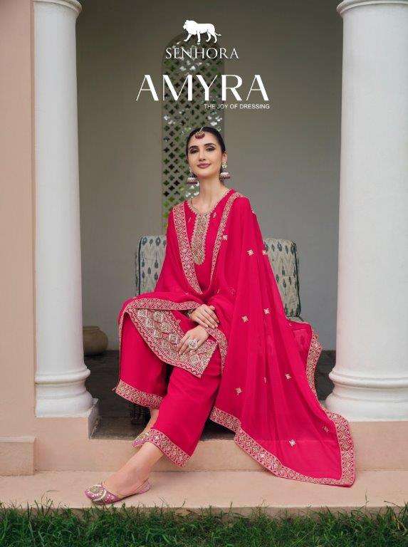 AMAYRA BY SENHORA 3021 TO 3024 SERIES DESIGNER GEORGETTE HEAVY DRESSES