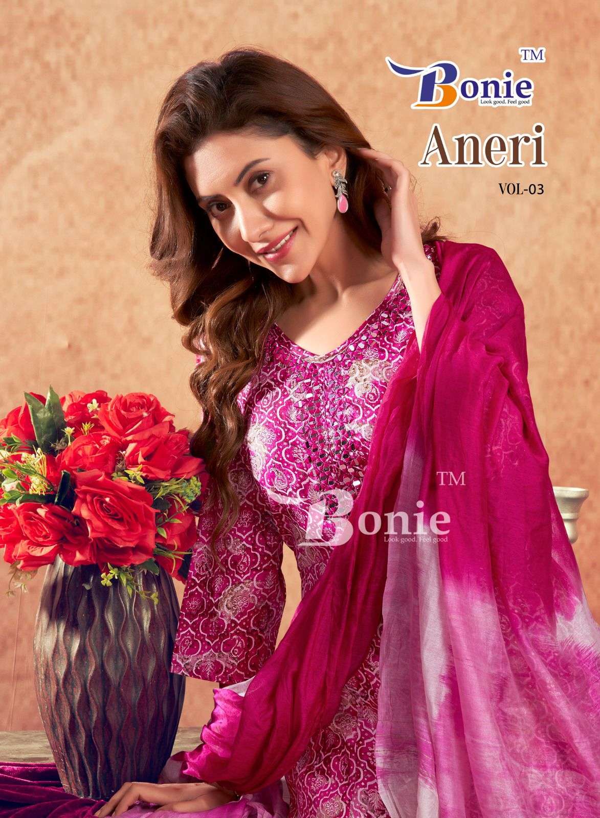 ANERI VOL-03 BY BONIE 1001 TO 1006 SERIES DESIGNER CAPSULE PRINT DRESSES