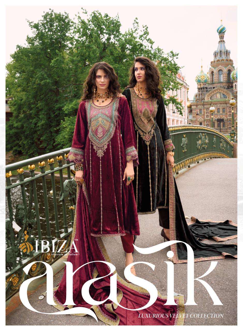 ARASIK BY IBIZA 10988 TO 10993 SERIES DESIGNER PURE VISCOSE VELVET PRINT DRESSES