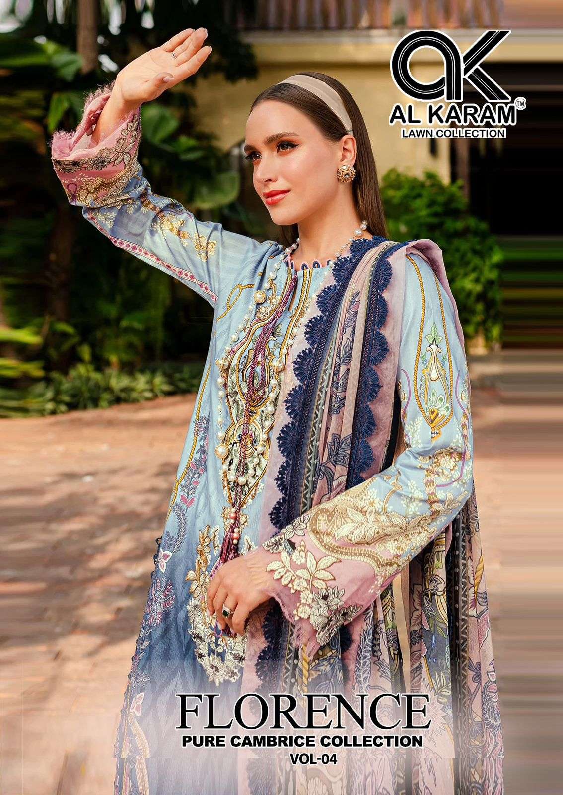 FLORENCE VOL-04 BY AL KARAM 1001 TO 1006 SERIES HEAVY COTTON PRINT DRESSES