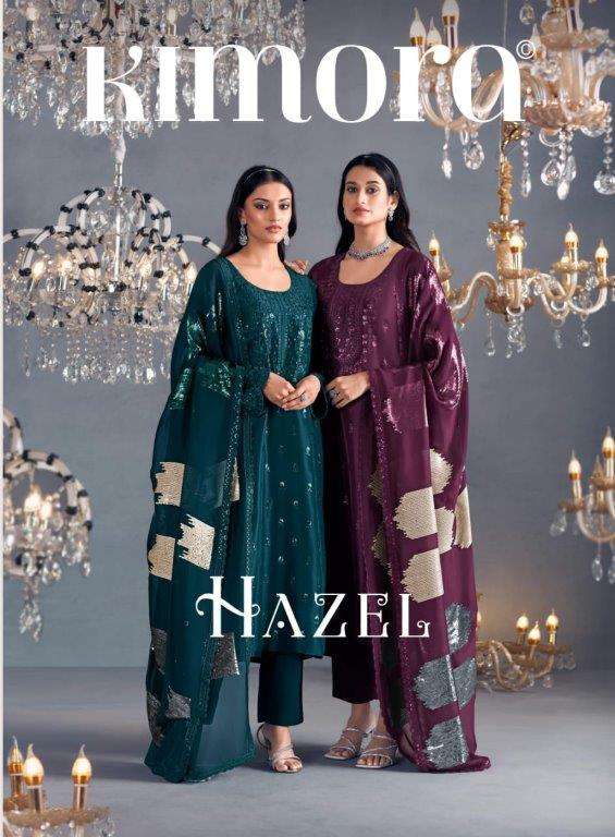 HAZEL BY KIMORA 2161 TO 2168 SERIES PURE RUSSIAN SILK WORK DRESSES