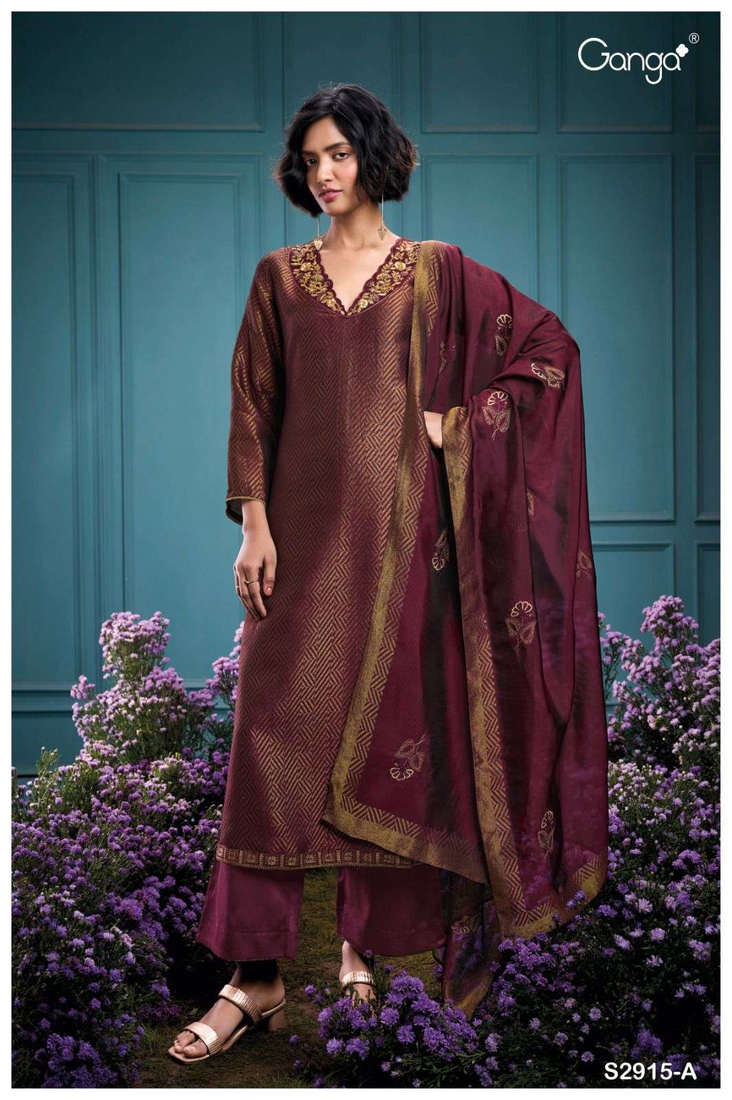 JADYAH 2915 BY GANGA FASHIONS HEAVY PREMIUM BEMBERG SILK DIGITAL PRINT DRESSES