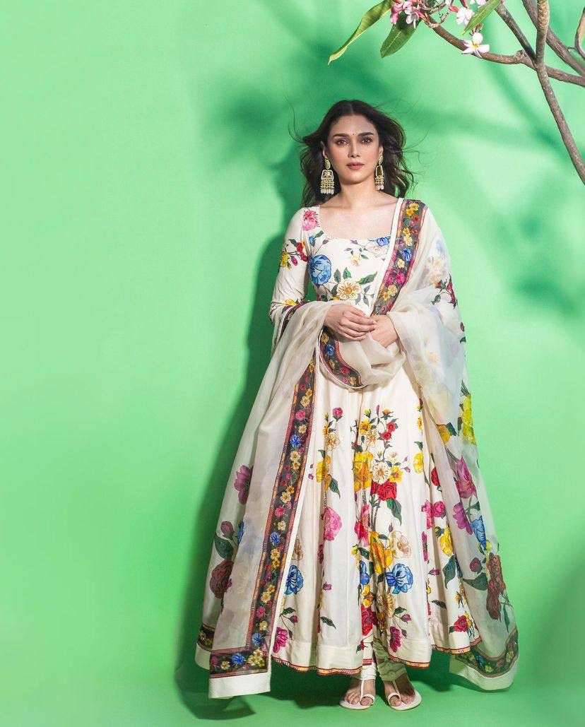 LC-1250 BY ASLIWHOLESALE DESIGNER FACNY MUSLIN COTTON DIGITAL PRINT DRESS