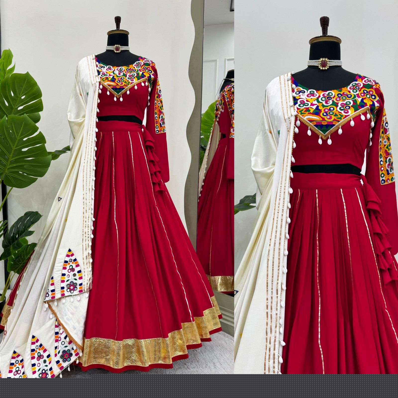 QRC-297 COLOR BY ASLIWHOLESALE DESIGNER FANCY RAYON LEHENGAS