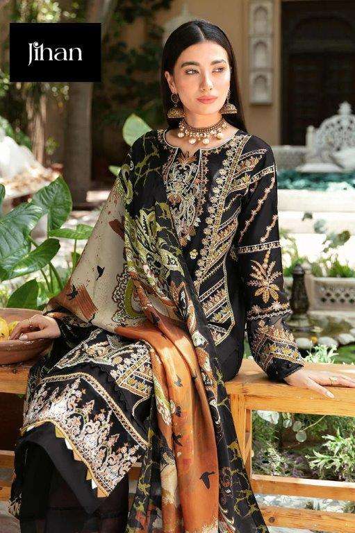 RIWAYAT 3462 BY JIHAN DESIGNER PURE HEAVY LAWN RAYON EMBROIDERY DRESSES