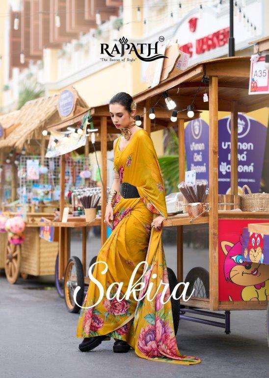 SAKIRA BY RAJPATH 730001 TO 730008 SERIES SOFT GEORGETTE PRINTED SAREES