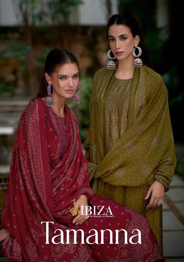 TAMANNA BY IBIZA 11021 TO 11028 SERIES DESIGNER PURE MODAL SILK PRINT DRESSES