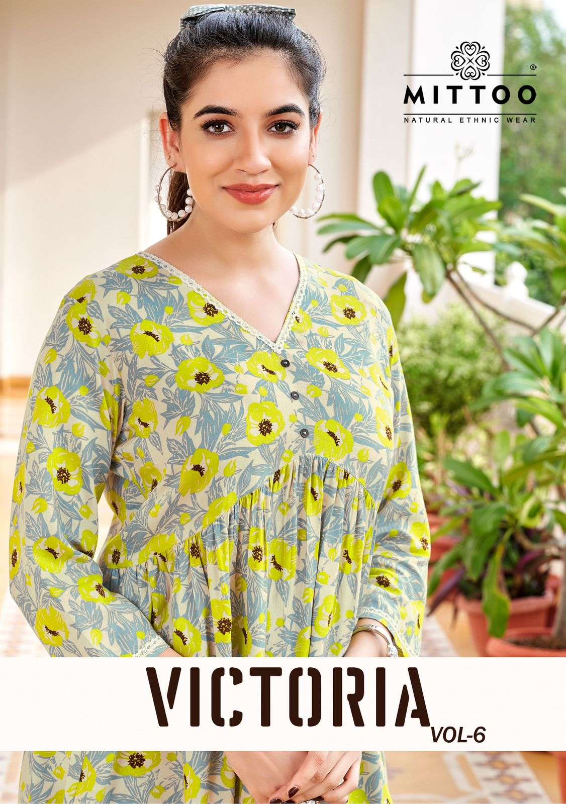 VICTORIA VOL-6 BY MITTOO 5029 TO 5034 SERIES RAYON CASUAL TOPS