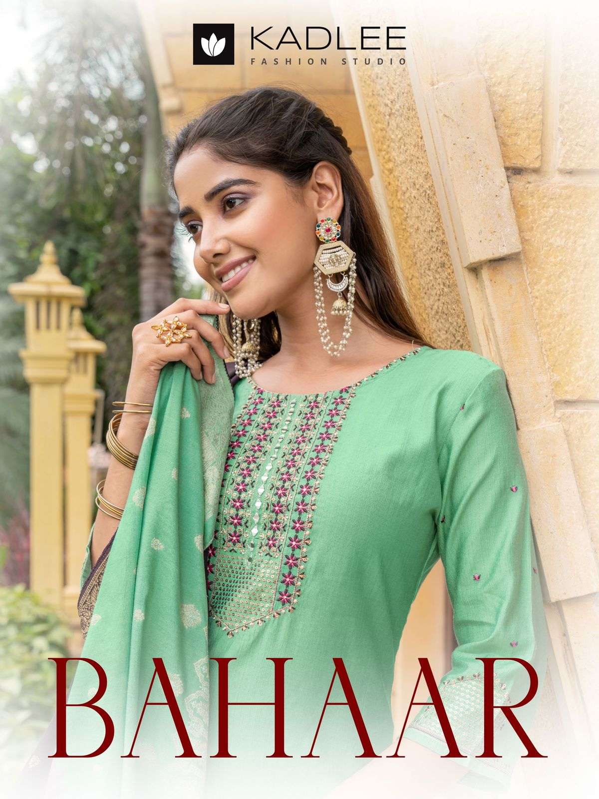 BAHAAR BY KADLEE 1001 TO 1006 SERIES FANCY VISCOSE WEAVING PRINT DRESSES