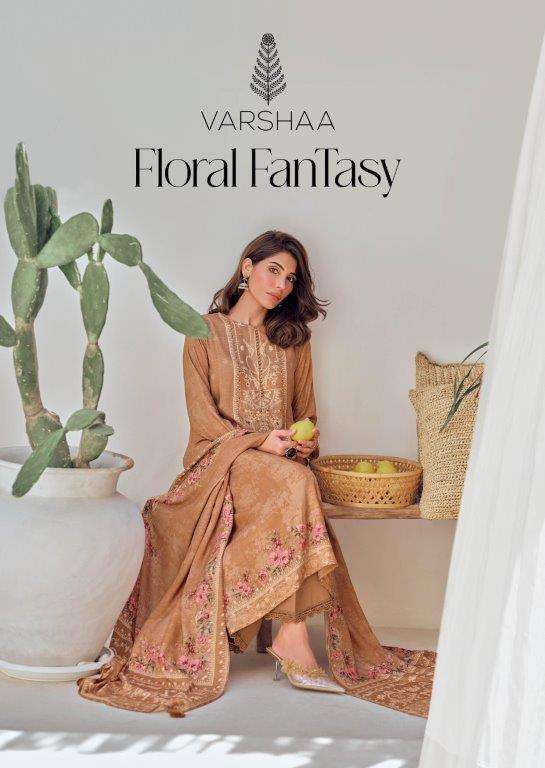 FLORAL FANTASY BY VARSHA 01 TO 04 SERIES VISCOSE PASHMINA FANCY DIGITAL PRINTED DRESSES