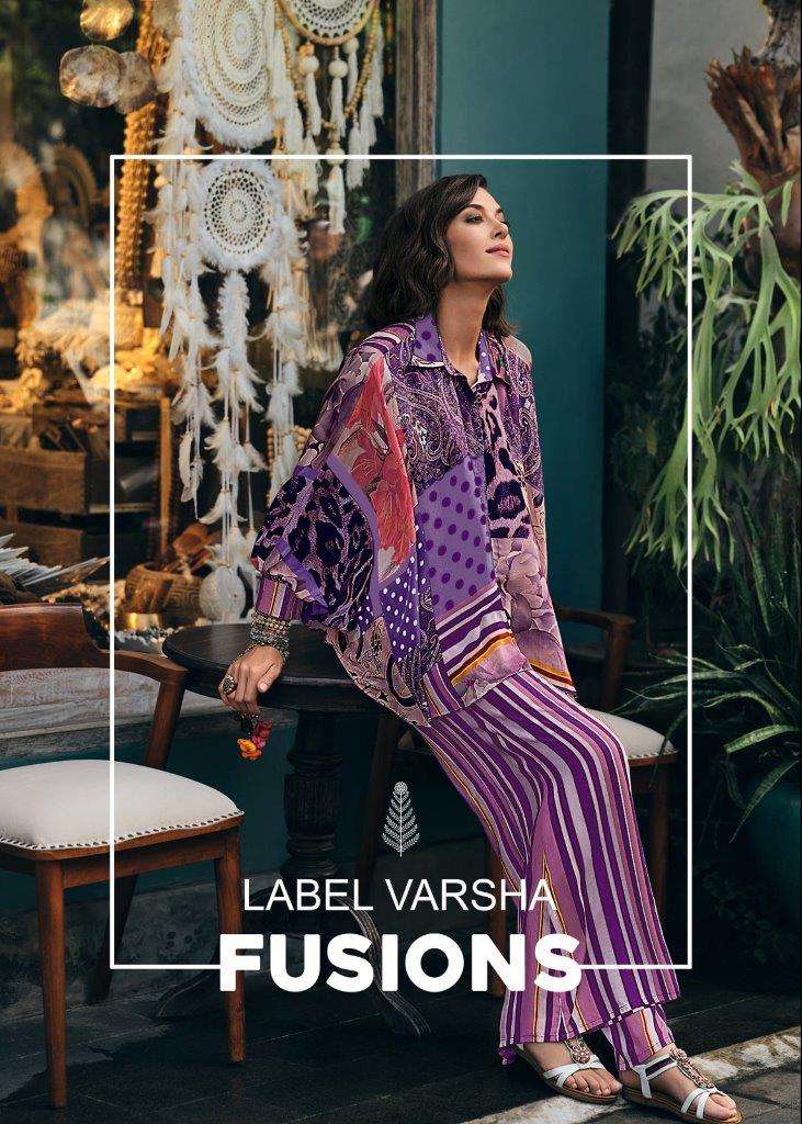 FUSION VOL-6 BY VARSHA 166 TO 169 SERIES PURE MUSLIN DIGITAL PRINTED CO-ORD SETS