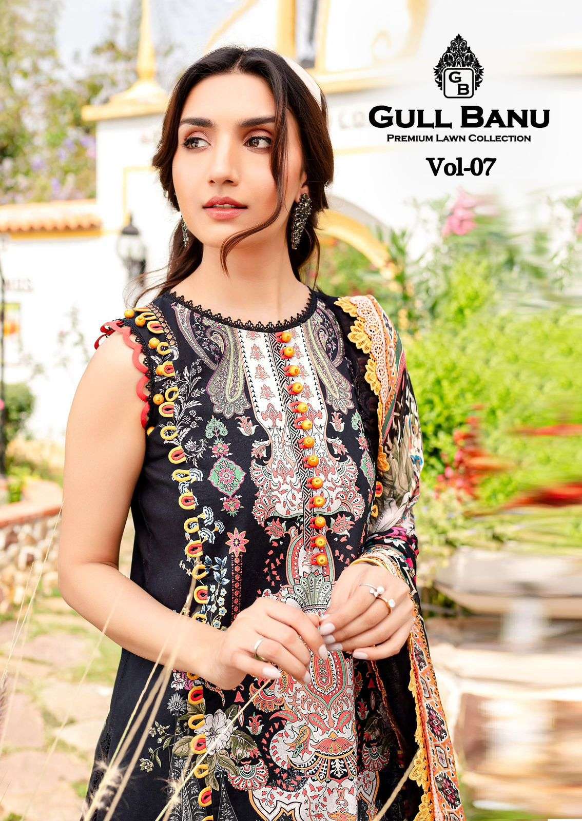 GULL BANU VOL-07 BY GULL AAHMED 7001 TO 7006 SERIES COTTON PRINT DRESSES