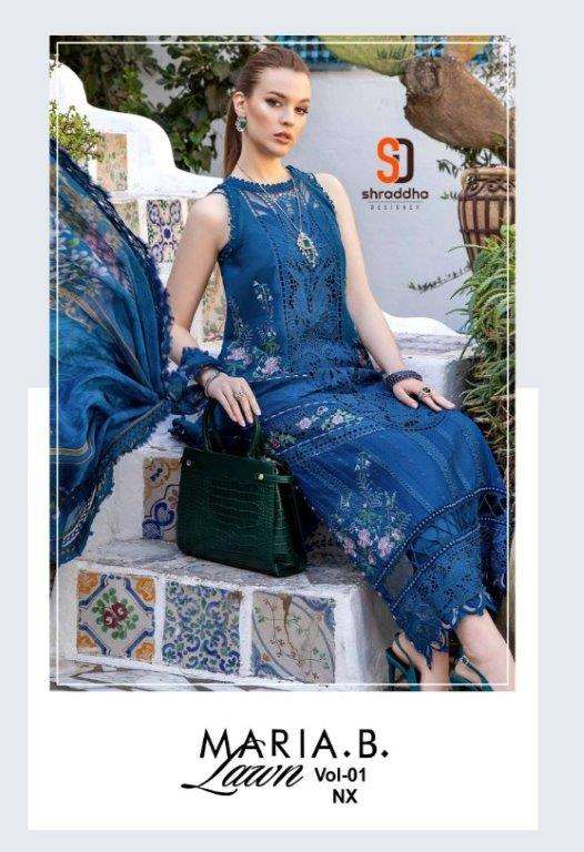 MARIA.B LAWN NX VOL-1 BY SHRADDHA DESIGNER 1001 TO 1004 SERIES LAWN DRESSES