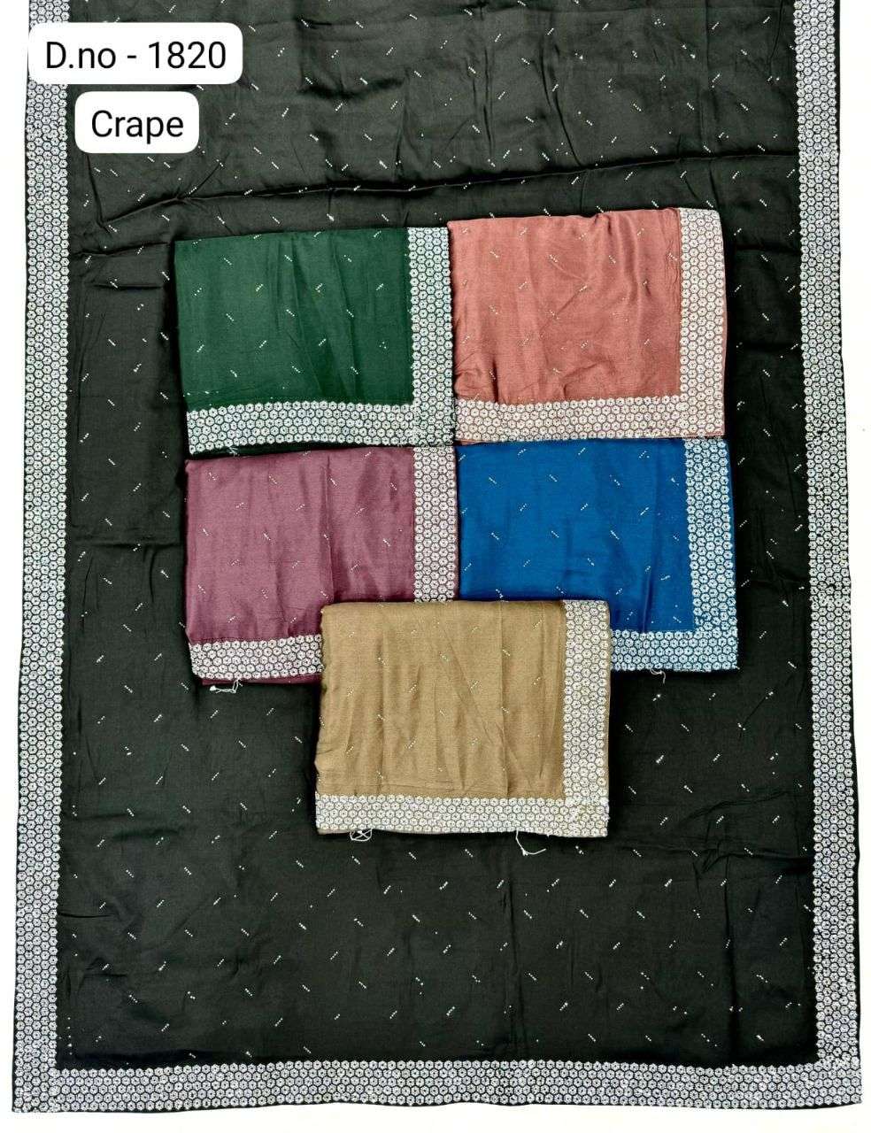 1820 COLOUR BY ASLIWHOLESALE DESIGNER SOFT FANCY HAND WORK SAREES