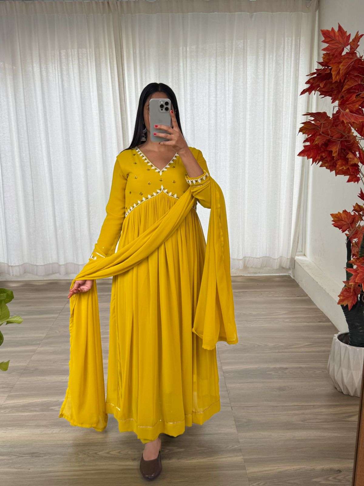 DN-407 BY ASLIWHOALESALE FANCY GEORGETTE DRESS-00232