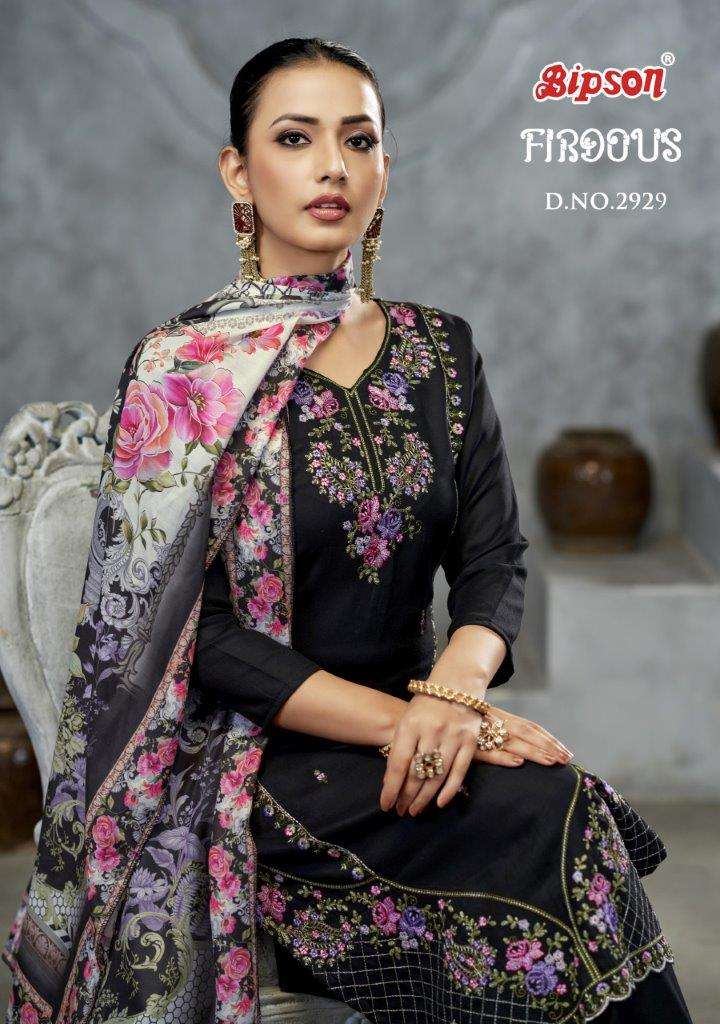 FIRDOUS 2929 BY BIPSON PRINTS FANCY PURE VISCOSE PASHMINA PRINT DRESSES