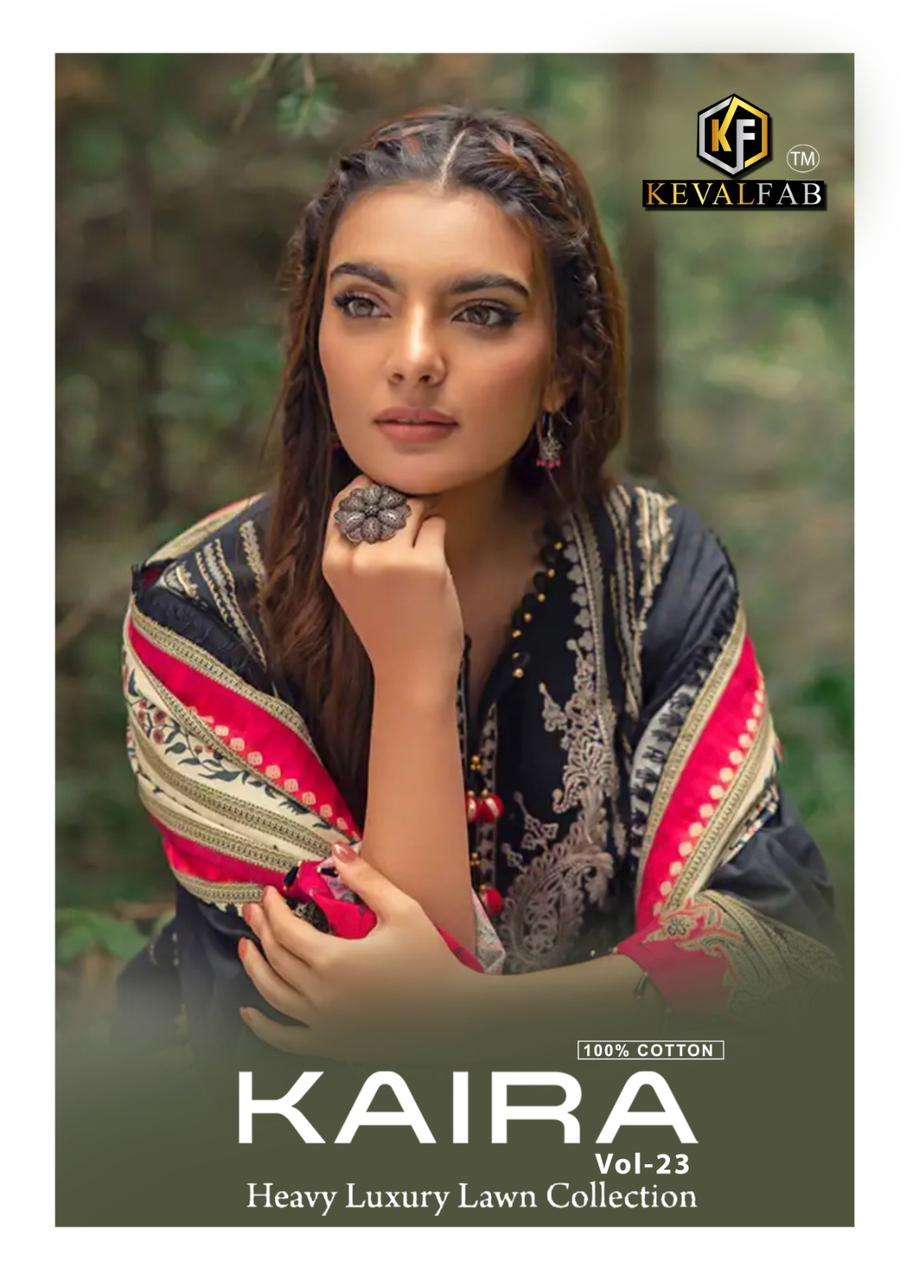 KAIRA VOL-23 BY KEVAL FAB 23001 TO 23006 SERIES HEAVY COTTON PRINT DRESSES