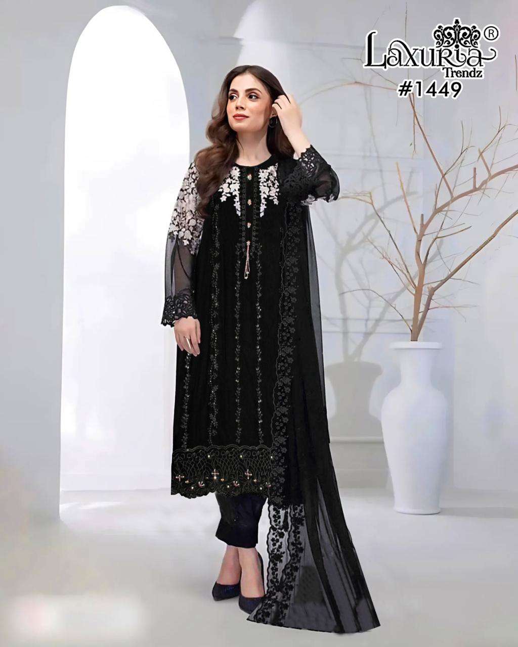 LAXURIA 1449 BY LAXURIA TRENDZ HEAVY DESIGNER FAUX GEORGETTE DRESSES