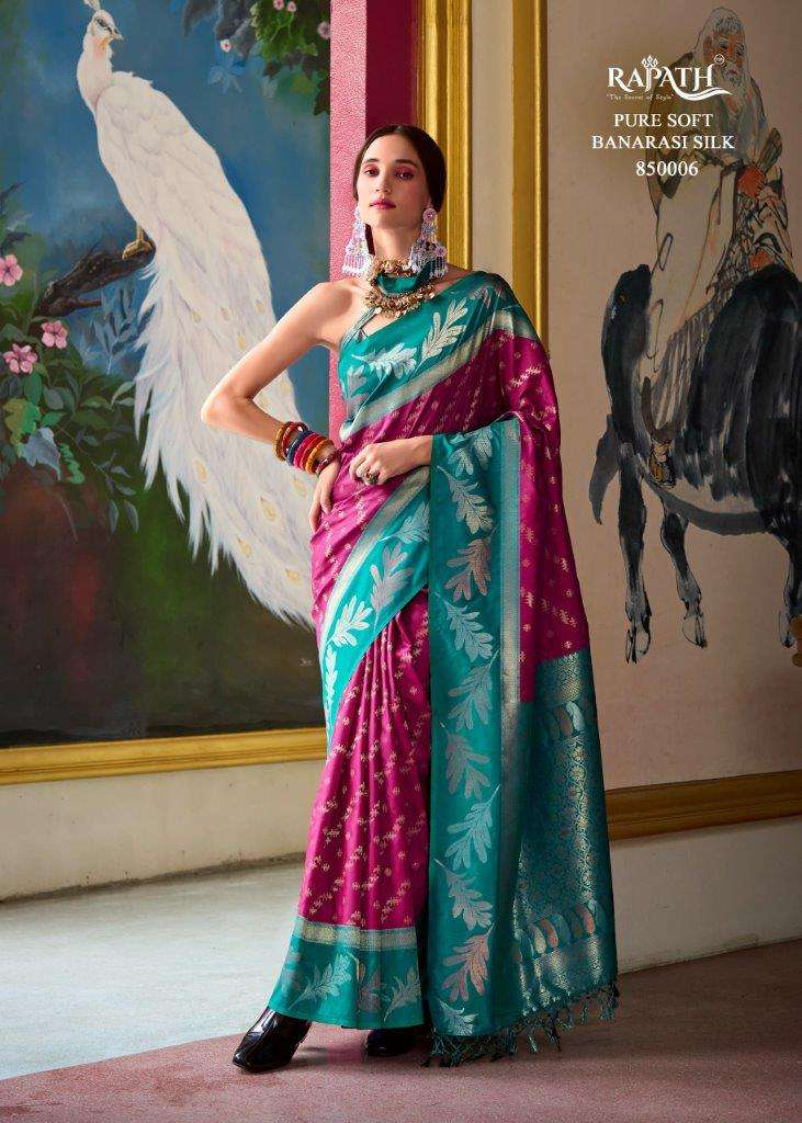 LEAF SILK BY RAJPATH 850001 TO 850008 SERIES SOFT BANARASI SILK SAREES