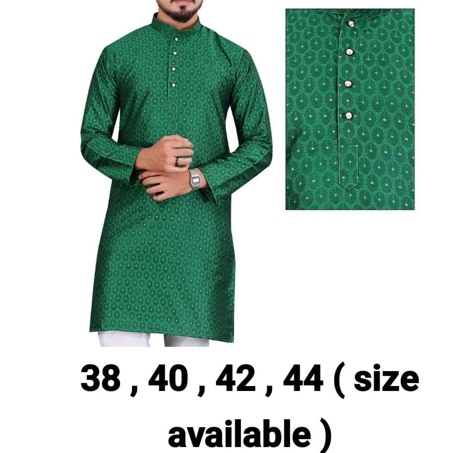 MAHARAJA BY ASLIWHOLESALE DESIGNER SILK AND COTTON KURTA PAJAMA