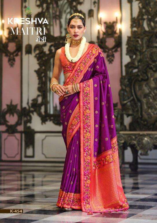 MAITRI BY KRESHVA BANARSHI SILK SAREES 