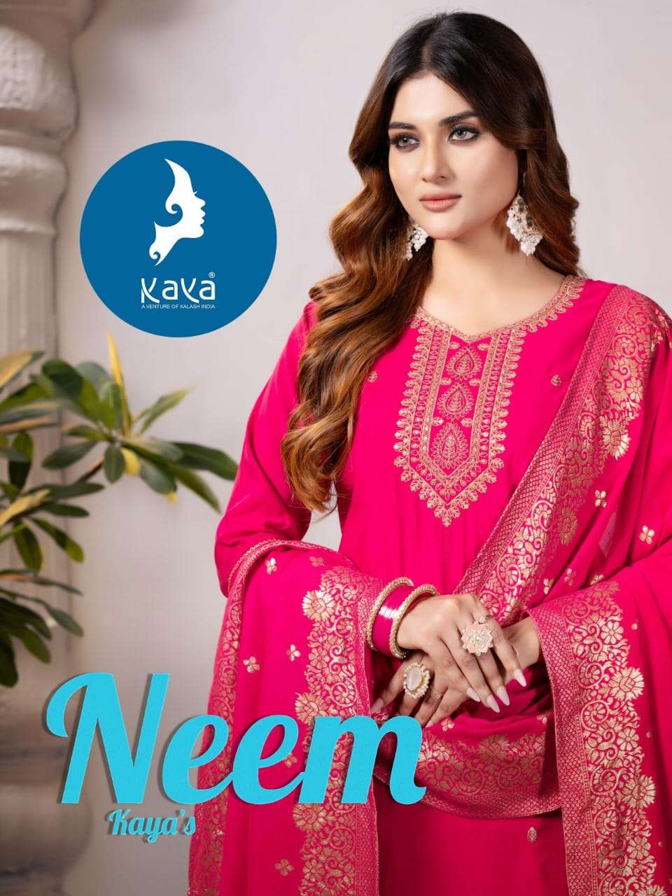 NEEM VOL-01 BY KAYA 01 TO 08 SERIES DESIGNER ROMAN SILK PRINTED DRESSES