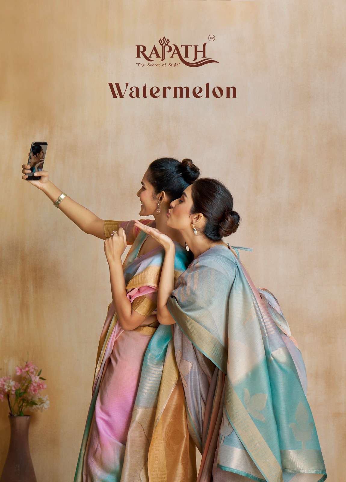 WATERMELON SILK BY RAJPATH S920001 TO S920006 SERIES PURE SILK AND PRINTED SAREES 