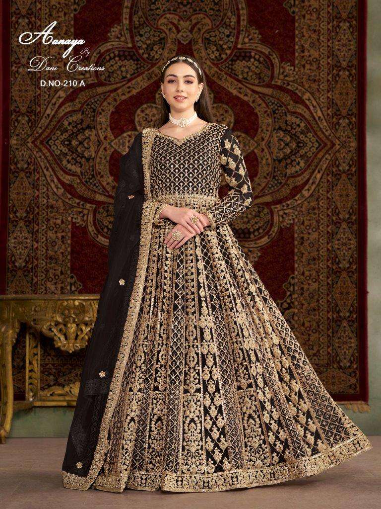 AANAYA VOL-210 BY TWISHA 20101 TO 20106 SERIES DESINGER NET EMBROIDERY DRESSES