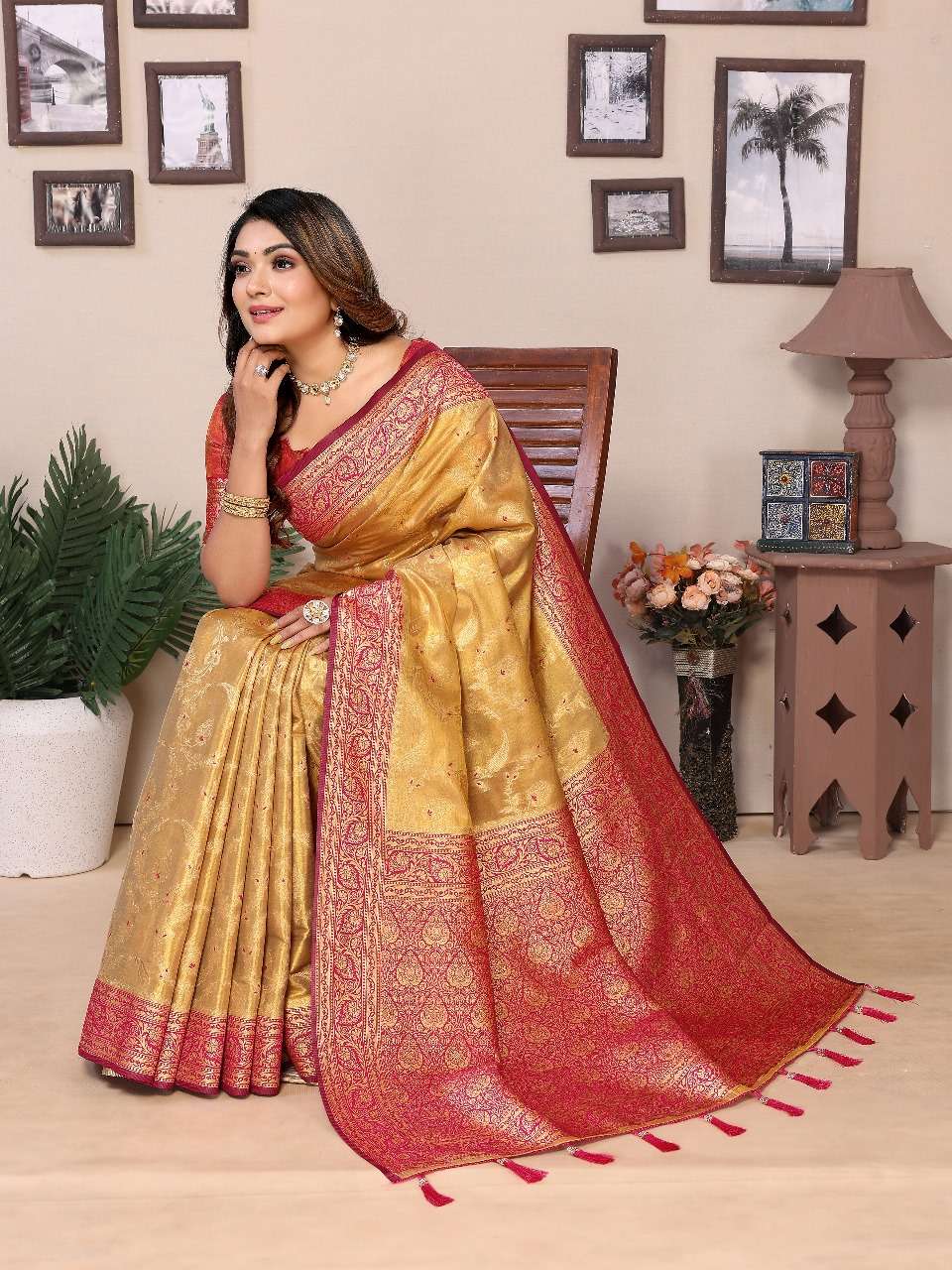 HEMA BY ASLIWHOLESALE DESIGNER PURE BANARASHI SILK SAREES