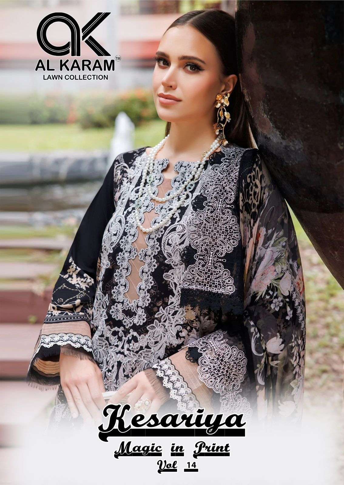 KESARIYA VOL-14 BY AL KARAM 14001 TO 14006 SERIES COTTON PRINTED DRESSES