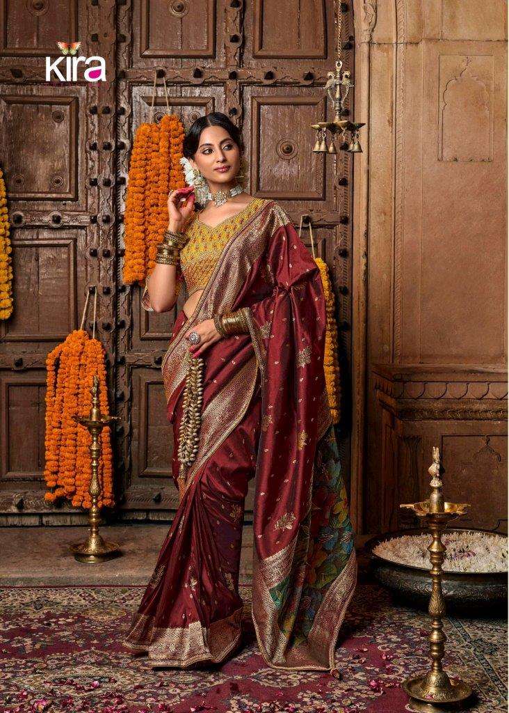 KIKI SILK BY KIRA 6201 TO 6205 SERIES DESIGNER SOFT BANARASI SILK SAREES