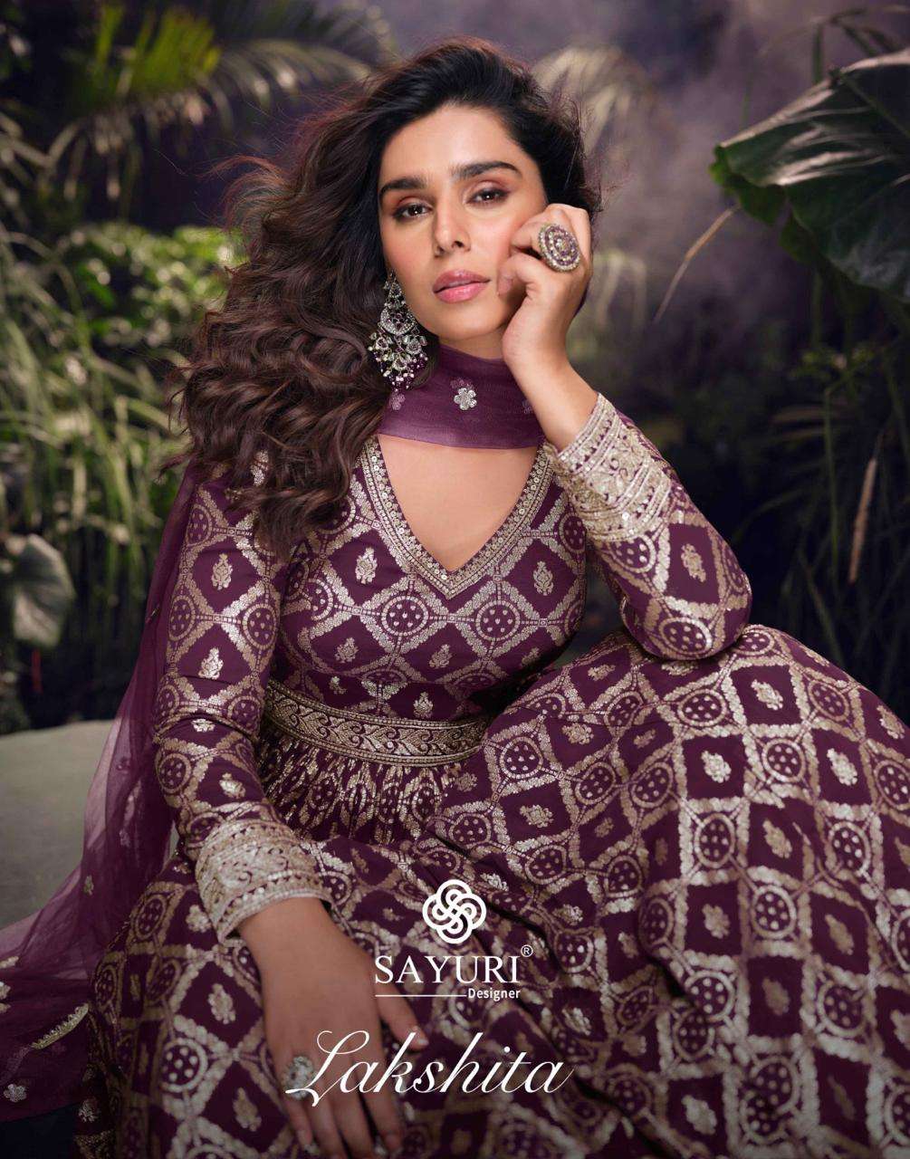 LAKSHITA BY SAYURI 5720 TO 5722 SERIES VISCOS JACQUARD SILK EMBROIDERED GOWNS