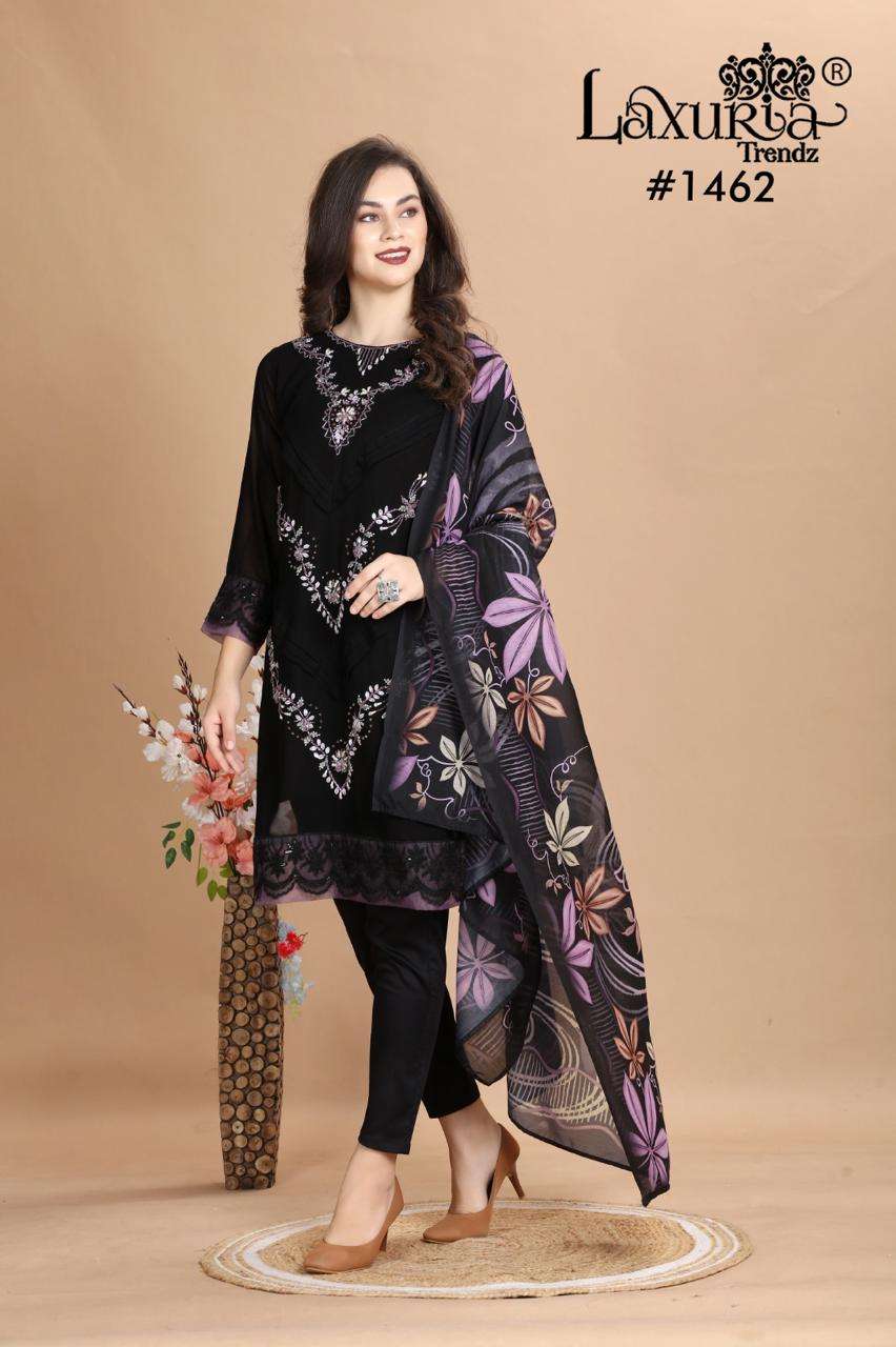 LAXURIA 1462 BY LAXURIA TRENDZ HEAVY DESIGNER FAUX GEORGETTE DRESSES