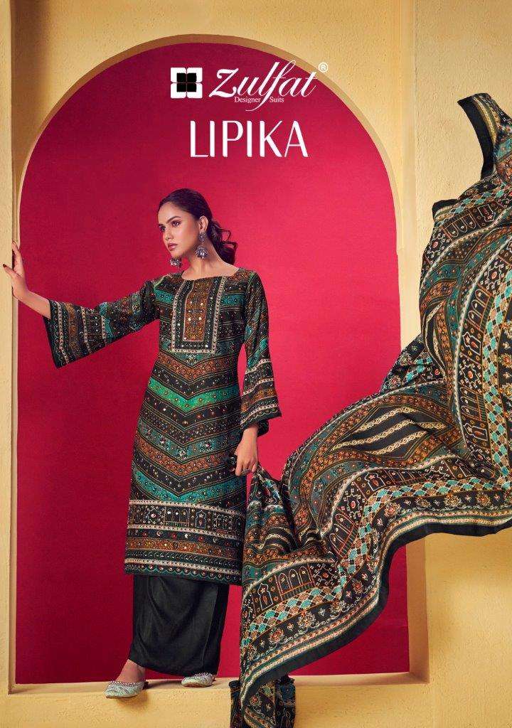 LIPIKA VOL-01 BY ZULFAT 602-001 TO 602-006 SERIES DESIGNER VISCOSE PRINT DRESSES