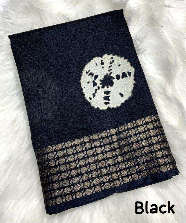 POLKA BY ASLIWHOLESALE PURE DOLLA SILK PRINTED SAREES 