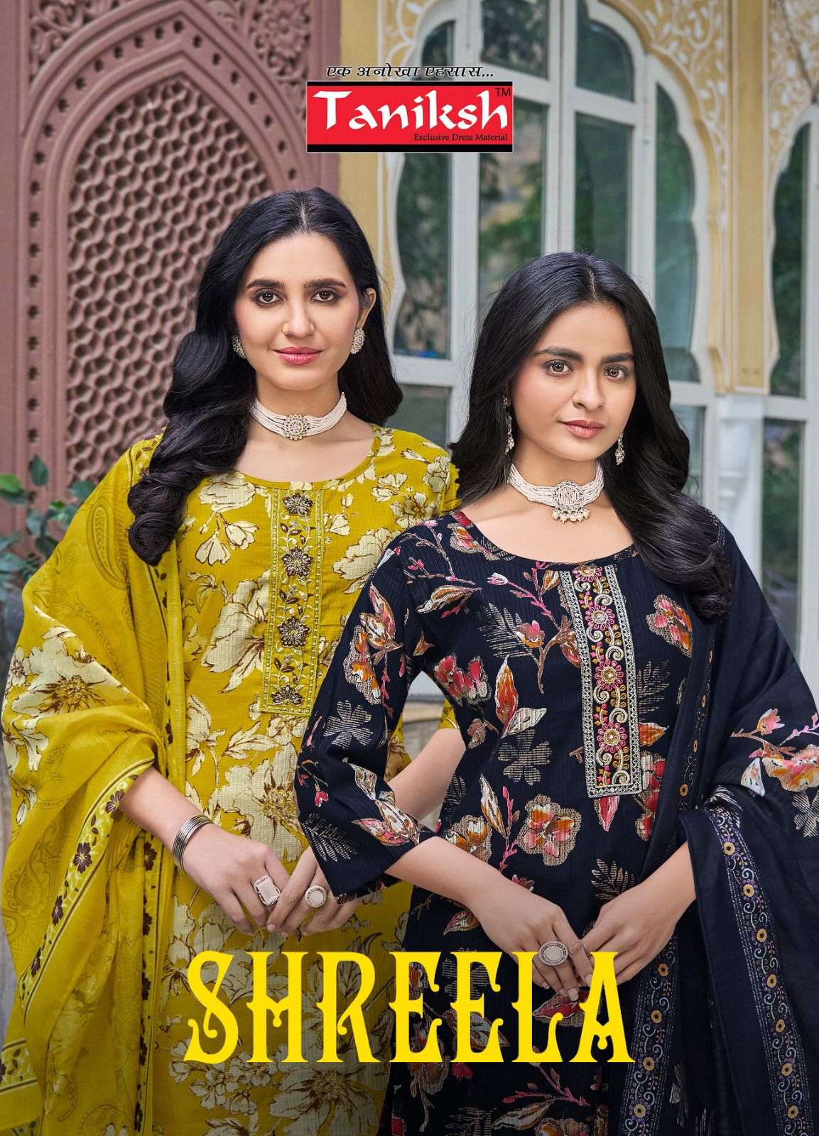 SHREELA VOL-01 BY TANIKSH 1001 TO 1008 SERIES DESIGNER FANCY STITCHED DRESSES