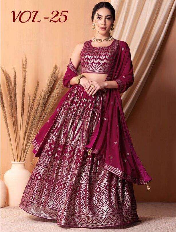 ZEEL VOL-25 BY ZEEL CLOTHING DESIGNER STYLISH SOFT GEORGETTE GIRLISH LEHENGAS