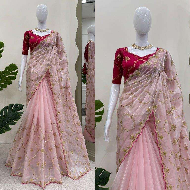 561 HIT COLOUR BY ASLIWHOLESALE DESIGNER PURE JIMMY CHOO SEQUENCE SAREES