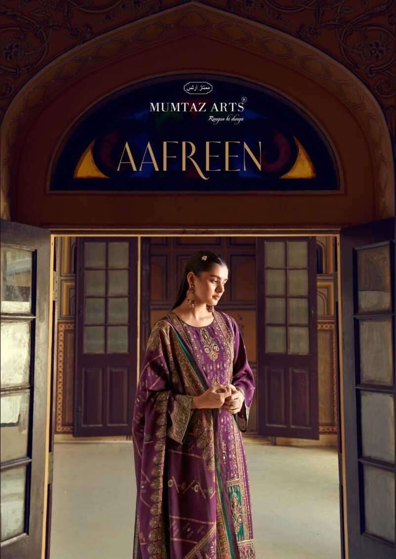 AAFREEN BY MUMTAZ ARTS 8901 TO 8904 SERIES VISCOSE MUSLIN EMBROIDERY DRESSES