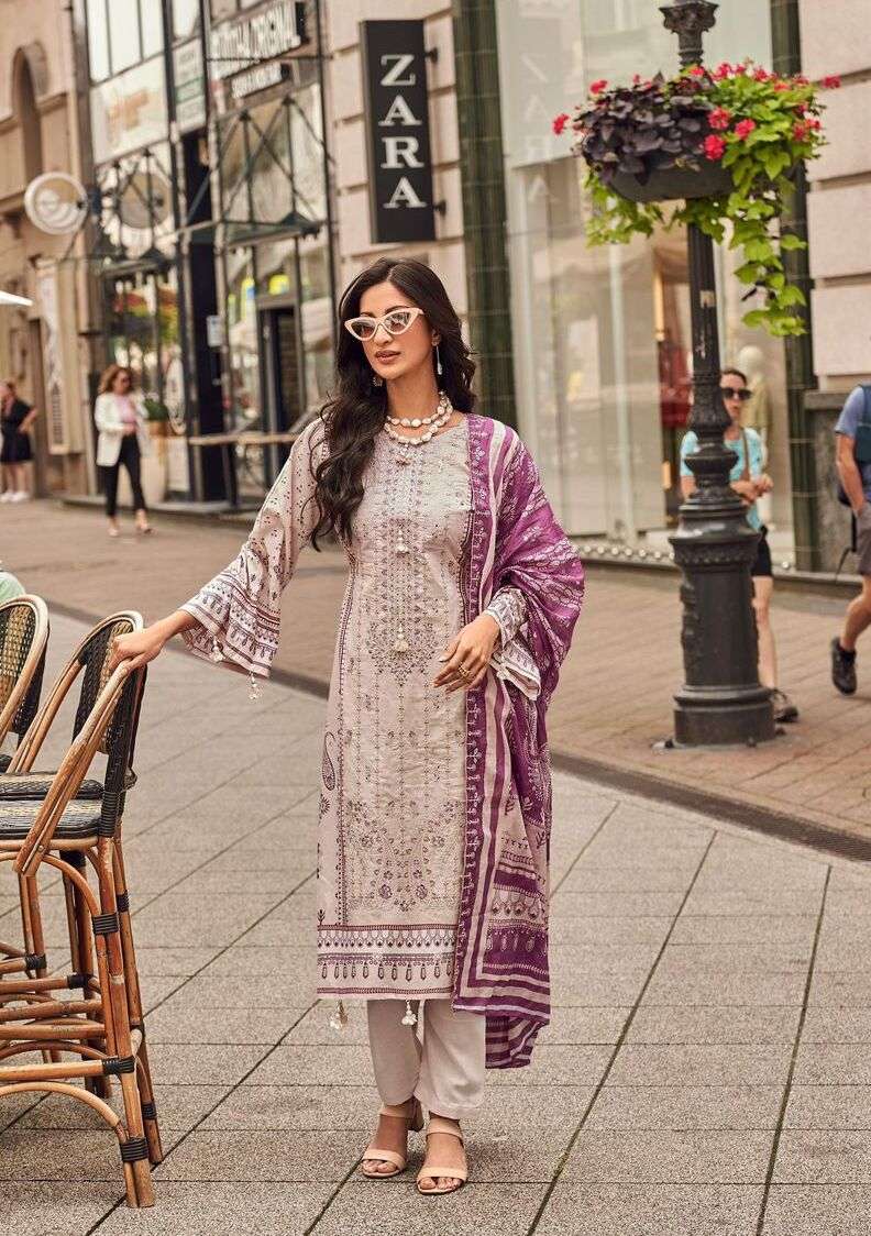 BIN SAEED VOL-14 BY JIHAN DESIGNER PURE HEAVY COTTON EMBROIDERY DRESSES