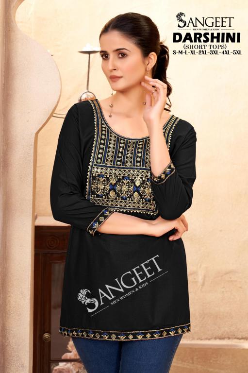 DARSHINI VOL-1 BY SANGEET 1001 TO 1008 SERIES DESIGNER RAYON PATTERN TOPS