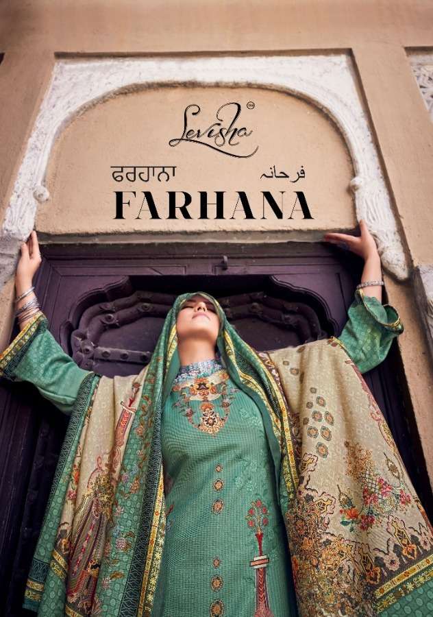 FARHANA VOL-01 BY LEVISHA 1001 TO 1006 SERIES PURE PASHMINA EMBROIDERY DRESSES