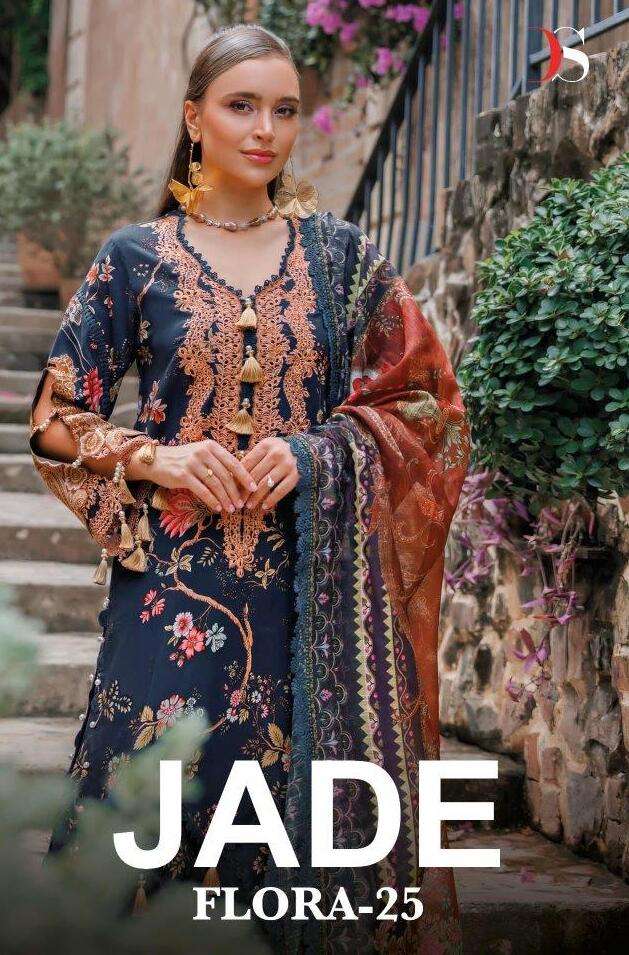 JADE FLORA-25 BY DEEPSY SUITS 9001 TO 9006 SERIES VISCOSE RAYON PRINT DRESSES